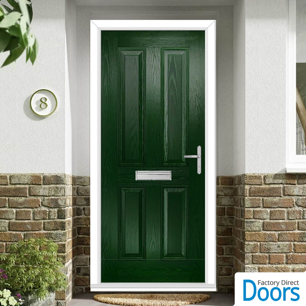 Premium Composite Esprit Solid Door in Green