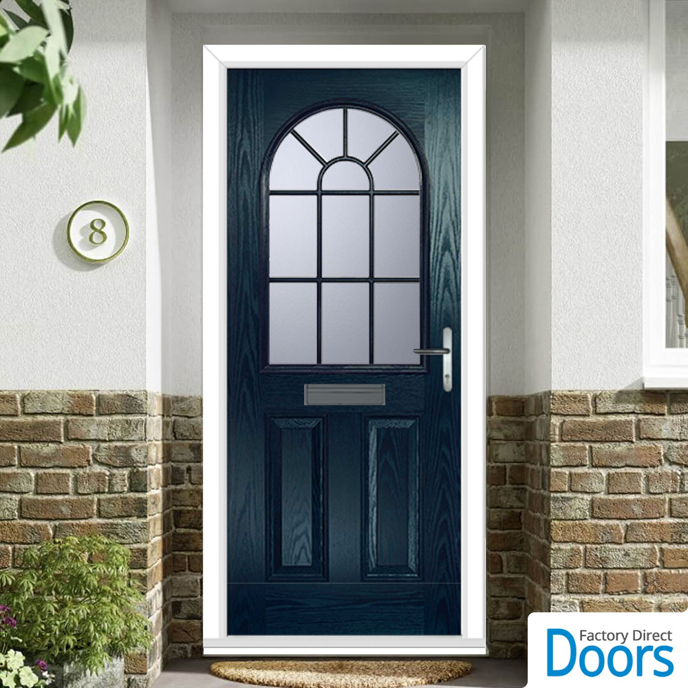 Premium Composite Snipe 1 Geo Bar Door in Blue