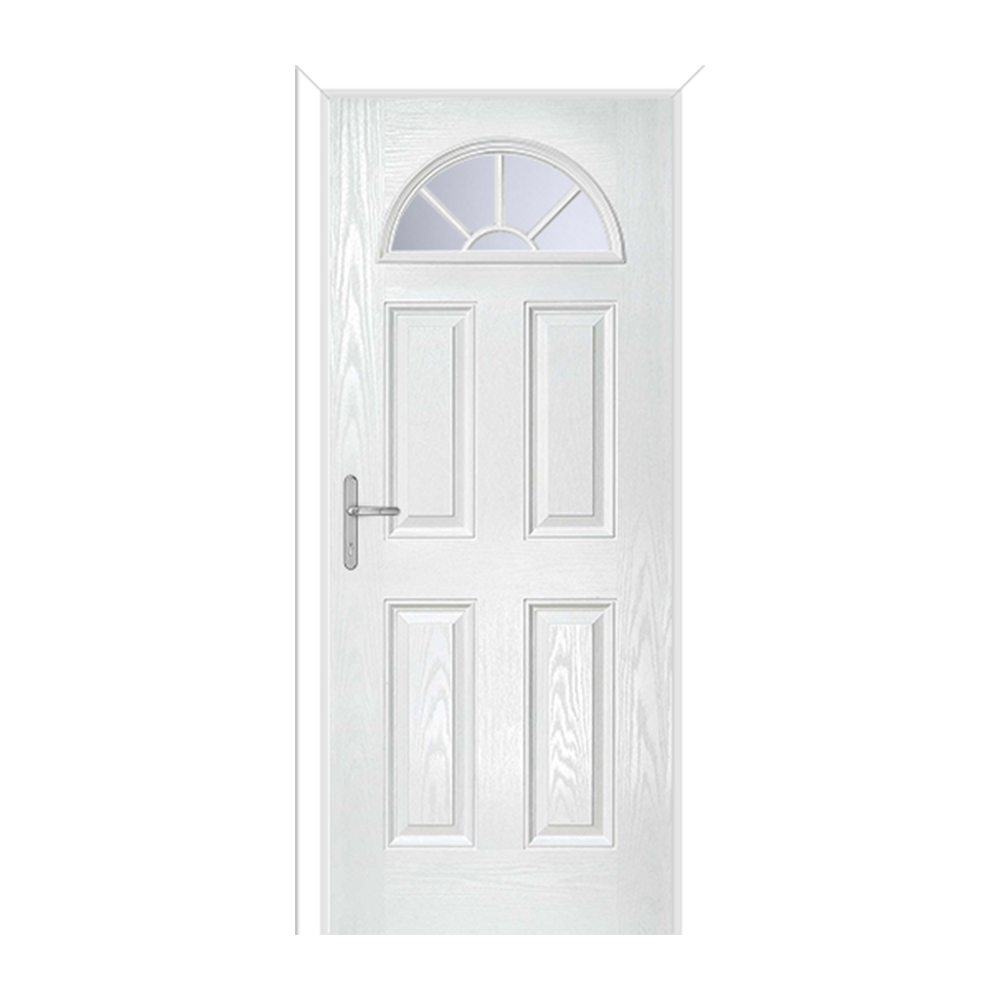 Premium Composite Tuscan 1 Geo Bar Door in Red