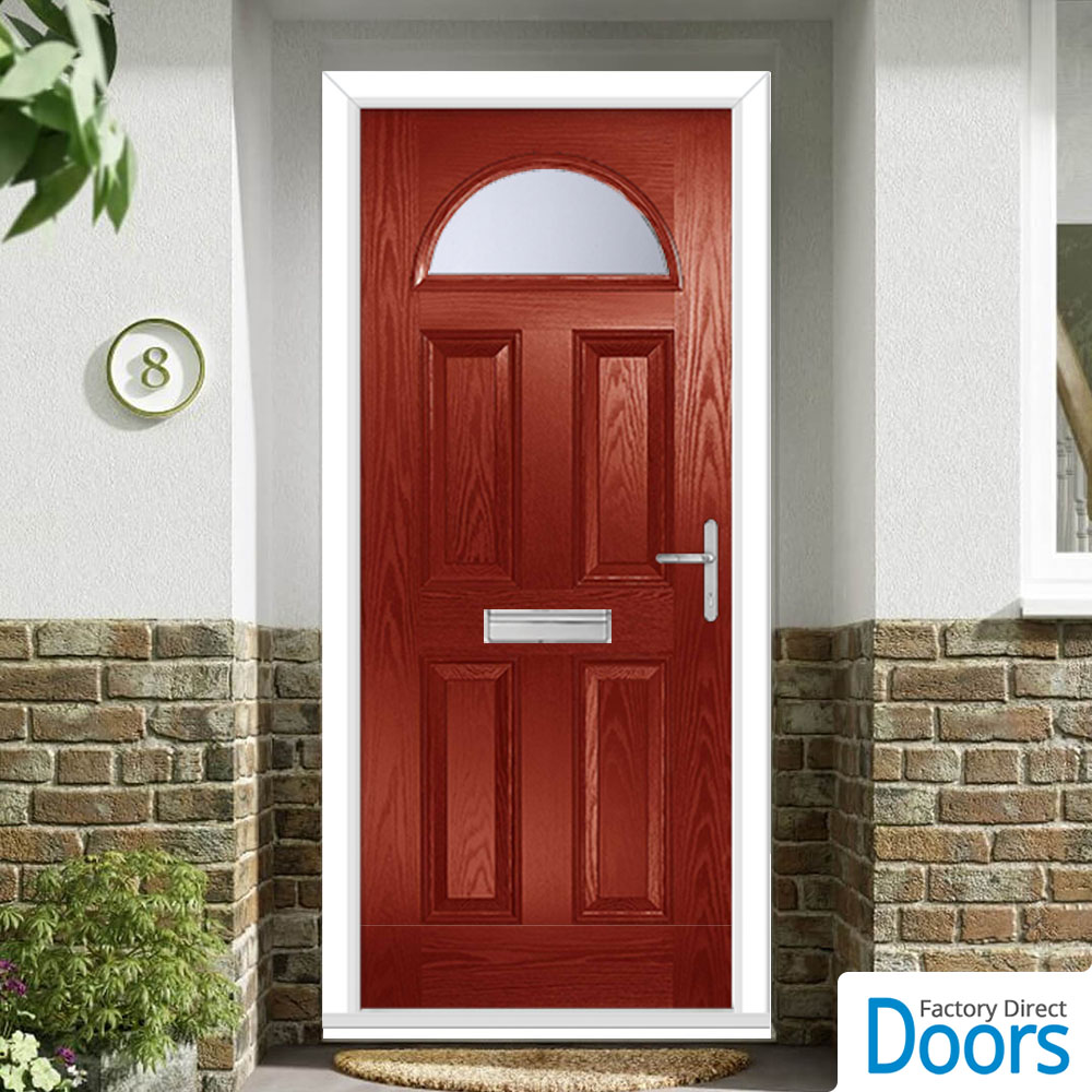 Premium Composite Tuscan 1 Door in Red