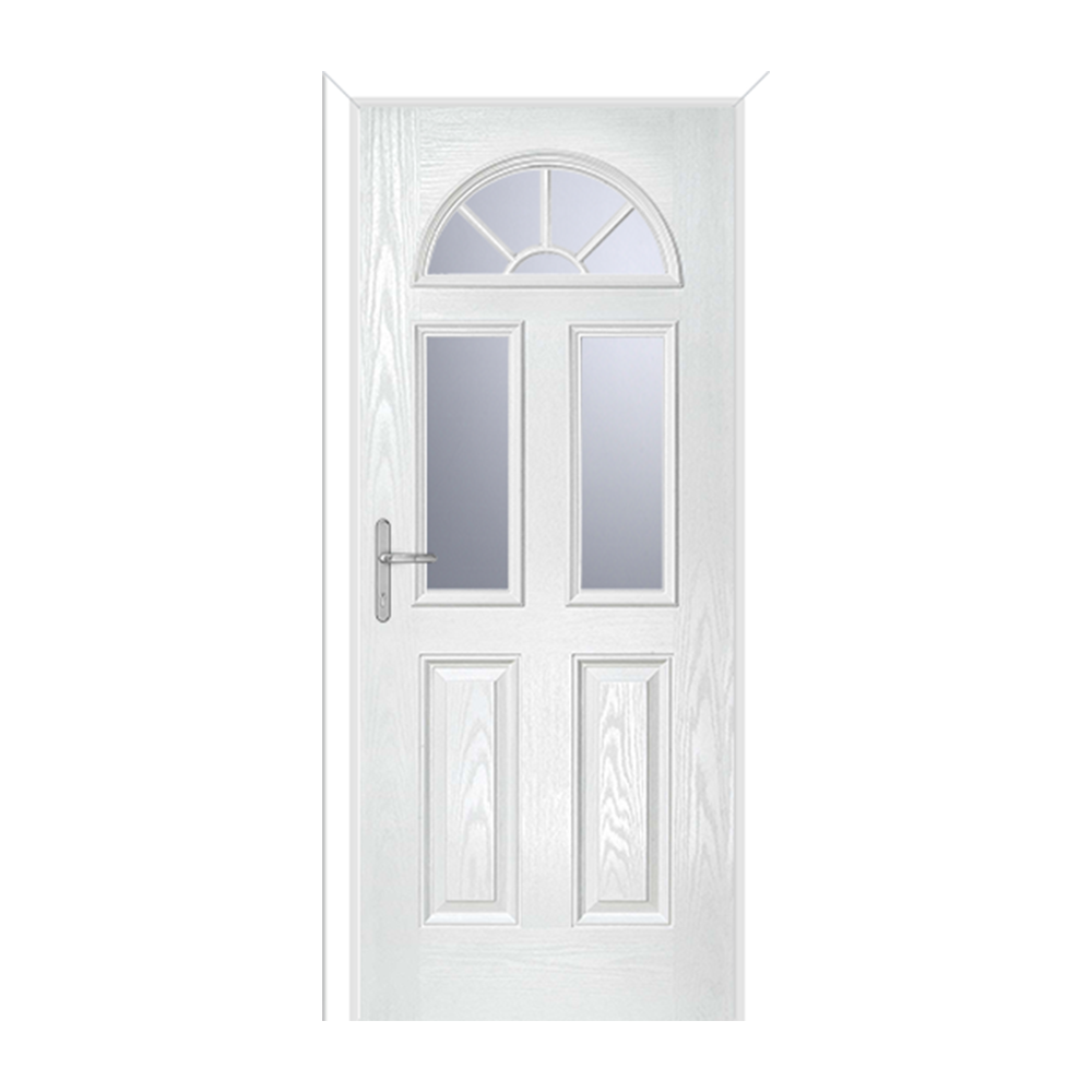 Premium Composite Tuscan 3 Geo Bar Door in Green